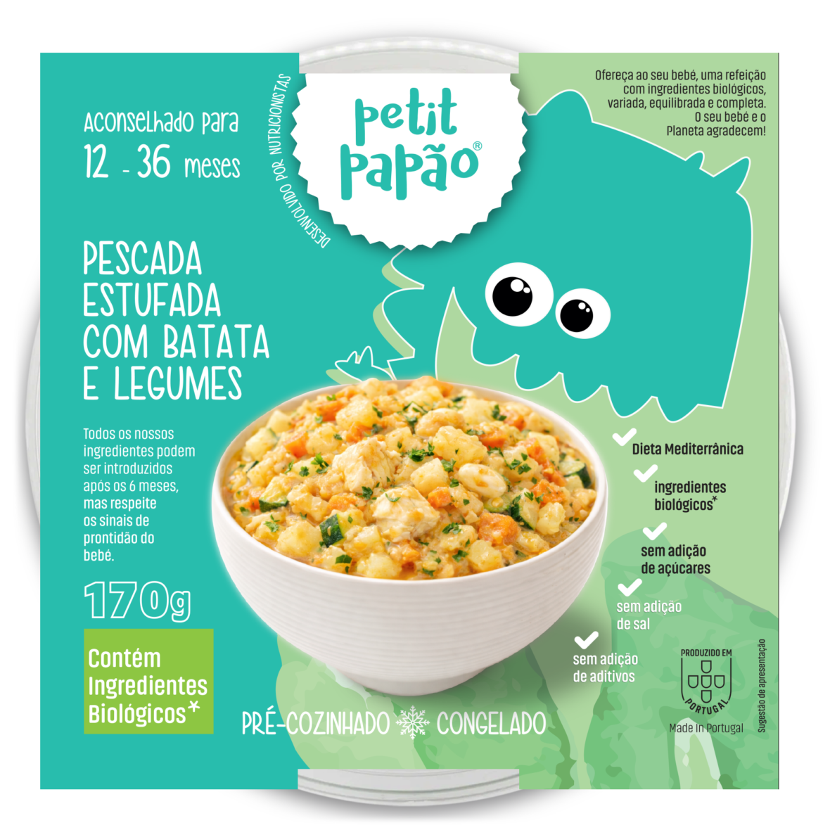 Pescada Estufada com Legumes e Batata